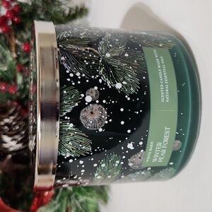 Bath & Body Works White Barn Winter Pear Forest 3-Wick Candle